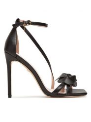 Marciano Guess Sandały 5YGZ34 7368A Czarny. Czarne sandały damskie Marciano Guess, z aplikacjami, ze skóry, bez obcasa, na szpilce. Za 939.99 zł.