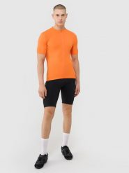 4F Legginsy krótkie rowerowe z żelowo-piankową wkładką męskie - czarne XL. Czarne spodnie sportowe męskie 4f, l, z dzianiny, rowerowe. W wyprzedaży za 199.99 zł.