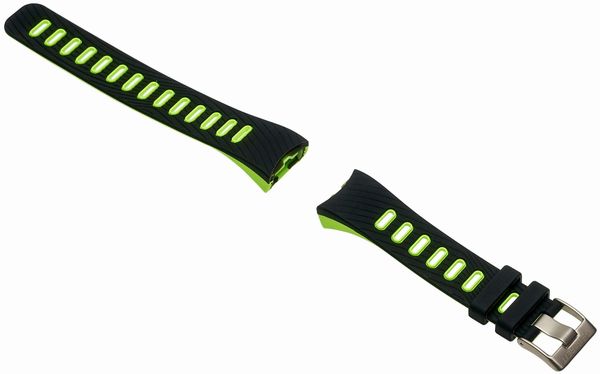 Pasek do Garett Fit 23 GPS, czarno-zielony. Czarne paski męskie GARETT, bez wzorów, z materiału. Za 49.00 zł.