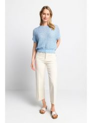 Rich & Royal Sweter w kolorze błękitnym rozmiar: XL. Niebieskie swetry klasyczne damskie Rich & Royal, xl, ze splotem, bez kołnierzyka. Za 197.63 zł.