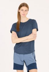 Koszulka damska Whistler Skylon. Niebieskie bluzki sportowe damskie WHISTLER, z elastanu, bez kołnierzyka, bez ramiączek. Za 89.99 zł.
