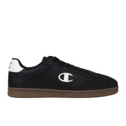 Buty Champion Prestige Mix Material Low Cut S22330 KK001 czarne. Czarne buty sportowe na co dzień męskie z gumy, bez zapięcia. Za 282.22 zł.
