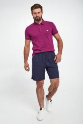 Szorty męskie lniane EMPORIO ARMANI SWIMWEAR. Szorty męskie Emporio Armani Swimwear, bez kołnierzyka. W wyprzedaży za 419.30 zł.