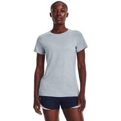 Koszulka damska Under Armour Tech SSC - Twist. Szare bluzki sportowe damskie Under Armour, s, bez wzorów, bez ramiączek. Za 89.99 zł.