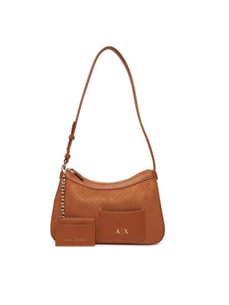 Armani Exchange Torebka XW001213 AF22645 U6119 Beżowy. Brązowe torebki klasyczne damskie Armani Exchange, bez wzorów, ze skóry, bez dodatków. Za 599.99 zł.