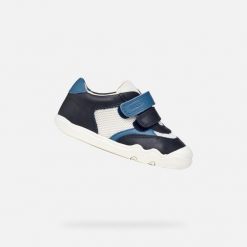 Buty GEOX B STEPPIEUP Niebieski. Niebieskie buty fitness męskie Geox, na fitness i siłownię. Za 199.99 zł.