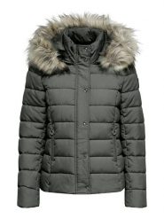 ONLY Kurtka zimowa w kolorze szarym rozmiar: L. Szare kurtki damskie Only, na zimę, l, bez wzorów, z puchu, bez kaptura. Za 217.99 zł.