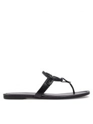 Tory Burch Japonki 145945 Czarny. Czarne klapki damskie Tory Burch, bez wzorów, ze skóry, bez obcasa. Za 1,429.00 zł.