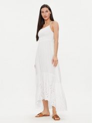 Maaji Sukienka codzienna 2123CLD003 Biały Regular Fit. Białe sukienki damskie Maaji, na co dzień, s, bez wzorów, z wiskozy, bez kołnierzyka, bez ramiączek, proste. Za 269.99 zł.