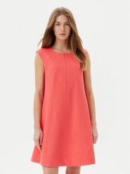DKNY Sukienka codzienna DD5N1H63 Koralowy Regular Fit. Pomarańczowe sukienki damskie DKNY, na co dzień, bez wzorów, z syntetyku, bez kołnierzyka, bez ramiączek, proste. Za 509.99 zł.