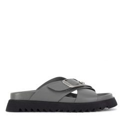 Klapki G-Star. Szare klapki damskie G-Star, bez wzorów, bez obcasa. Za 239.99 zł.