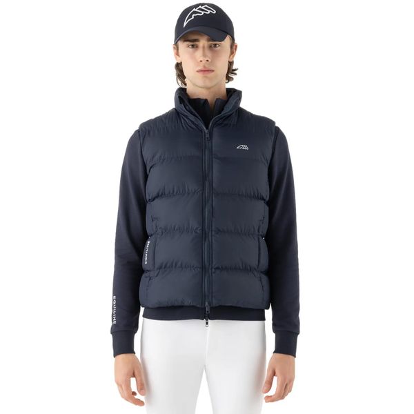 Kamizelka do jazdy konnej Equiline Eqcortek. Niebieskie kamizelki męskie EQODE BY EQUILINE, m, z puchu. Za 488.00 zł.