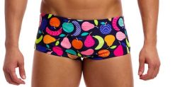 Kąpielówki Funky Trunks Fruit Salad - trunki męskie. Brązowe kąpielówki męskie FUNKY TRUNKS, l, bez wzorów, z poliesteru, do pływania. Za 159.00 zł.