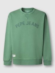 Pepe Jeans Bluza "Gio" w kolorze zielonym rozmiar: XXL. Zielone bluzy bez kaptura męskie Pepe Jeans, xxl, z bawełny. Za 166.88 zł.