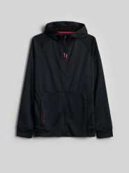 4F Bluza treningowa regular z kapturem męska - czarna L. Czarne bluzy z kapturem męskie 4f, l. Za 249.99 zł.