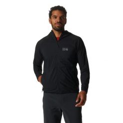 Kurtka z kapturem Mountain Hardwear Kor Airshell. Czarne kurtki męskie MOUNTAIN HARDWEAR, xl, bez wzorów, z polaru, z kapturem. Za 756.50 zł.