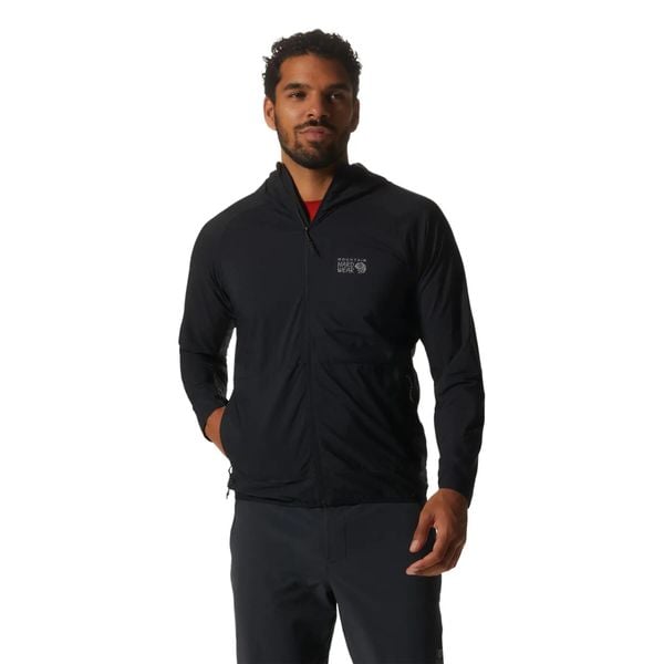 Kurtka z kapturem Mountain Hardwear Kor Airshell. Czarne kurtki męskie MOUNTAIN HARDWEAR, xl, bez wzorów, z polaru, z kapturem. Za 756.50 zł.