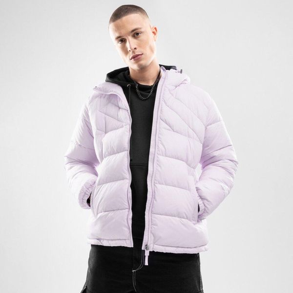 Kurtka puchowa lifestyle meska Siroko Pop. Fioletowe kurtki męskie SIROKO, m, bez wzorów, z materiału, bez kaptura. W wyprzedaży za 148.00 zł.