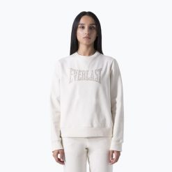 Bluza damska Everlast Leisure Crewneck. Białe bluzy bez kaptura damskie Everlast, m, z bawełny. Za 129.99 zł.