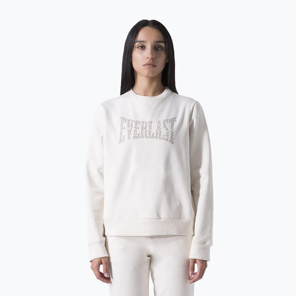 Bluza damska Everlast Leisure Crewneck. Białe bluzy bez kaptura damskie Everlast, m, z bawełny. Za 129.99 zł.