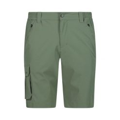 Spodenki męskie CMP Bermuda. Zielone szorty męskie CMP, bez kołnierzyka. Za 139.99 zł.