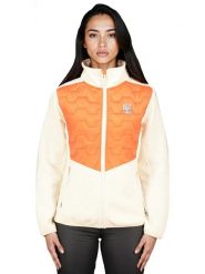 Geographical Norway Kurtka polarowa "Telsi" w kolorze kremowo-pomarańczowym rozmiar: XL. Brązowe kurtki damskie Geographical Norway, xl, bez wzorów, z polaru, bez kaptura. Za 191.88 zł.