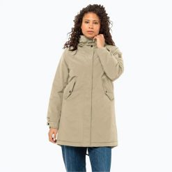 Kurtka zimowa damska Jack Wolfskin Talforst Parka. Brązowe parki damskie Jack Wolfskin, na zimę, bez wzorów. Za 1,189.00 zł.