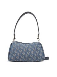 Calvin Klein Jeans Torebka Ckj Monogram Drop Sm Shoulder Ba LV04K3142G Niebieski. Niebieskie torebki klasyczne damskie Calvin Klein Jeans, bez wzorów, z jeansu, bez dodatków. Za 309.99 zł.