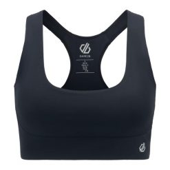 Biustonosz Sportowy Damski Influential. Czarne biustonosze sportowe damskie Dare 2b, bez wzorów, z elastanu. Za 133.99 zł.