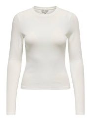 ONLY Koszulka w kolorze białym rozmiar: XL. Białe bluzki damskie Only, xl, bez wzorów, bez kołnierzyka, bez ramiączek. Za 39.49 zł.