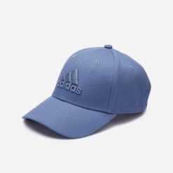 Czapka z daszkiem ADIDAS. Białe czapki męskie Adidas, bez wzorów, z bawełny. W wyprzedaży za 49.99 zł.
