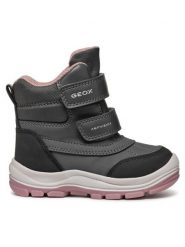 Geox Śniegowce B Flanfil Girl B Abx B463WD 050FU C9A8F M Szary. Szare kozaki dziewczęce Geox, bez wzorów, ze skóry, bez obcasa. Za 229.99 zł.