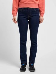 DAMSKIE SPODNIE JEANSOWE LEE ELLY SLIM STRAIGHT L305HA45 112106045. Spodnie materiałowe damskie Lee, bez wzorów, z jeansu. Za 199.99 zł.
