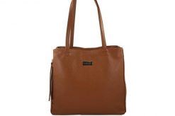 Shopperka skórzana BARBERINI'S j. brązowa 930-12. Brązowe shopper bag damskie Barberinis, bez wzorów, ze skóry, na ramię, duże, bez dodatków. Za 349.99 zł.