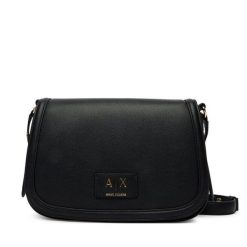 Torebka Armani Exchange. Czarne listonoszki damskie Armani Exchange, bez wzorów, bez dodatków. Za 629.99 zł.
