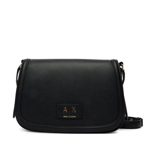 Torebka Armani Exchange. Czarne listonoszki damskie Armani Exchange, bez wzorów, bez dodatków. Za 431.99 zł.