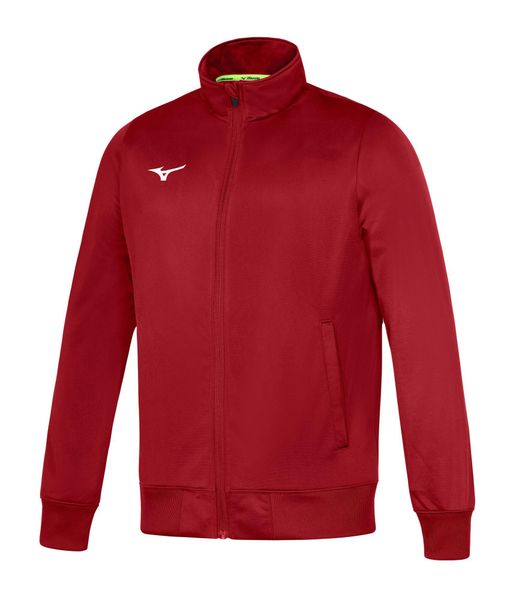 Kurtka z dresu Mizuno Team Core. Czerwone kurtki męskie Mizuno, m, bez wzorów, z dresówki, sportowe, bez kaptura. Za 172.50 zł.