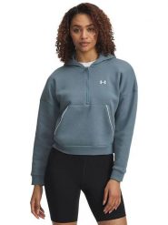Under Armour Bluza polarowa "Rival" w kolorze szaroniebieskim rozmiar: L. Niebieskie bluzy z kapturem damskie Under Armour, l, z polaru. Za 171.68 zł.