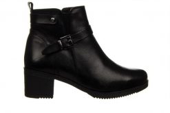 Botki Bayla-161 077 47456 01 Black 161583, Czarny, Skóra naturalna - 38. Czarne botki damskie Bayla, na zimę, z gumy, eleganckie, bez obcasa, bez zapięcia. W wyprzedaży za 224.10 zł.