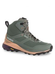 DOLOMITE Botki trekkingowe "Nibelia High GTX" w kolorze khaki rozmiar: 41,5. Brązowe obuwie trekkingowe damskie Dolomite. Za 497.45 zł.