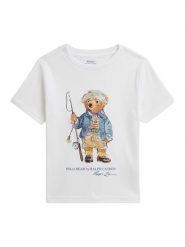 Polo Ralph Lauren T-Shirt 322B18890003 Biały Regular Fit. Białe t-shirty chłopięce Polo Ralph Lauren, bez wzorów, z bawełny, bez ramiączek. Za 249.99 zł.