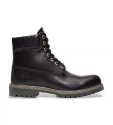 TIMBERLAND Premium 6 Inch Lace Up Waterproof Boot Trapery męskie. Czarne buty zimowe męskie Timberland, na zimę, z materiału, bez zapięcia. W wyprzedaży za 783.99 zł.