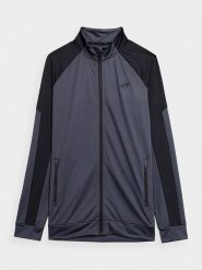 4F Kurtka sportowa w kolorze granatowym rozmiar: S. Niebieskie kurtki outdoor męskie 4f, s, bez wzorów, z materiału, bez kaptura. Za 66.00 zł.