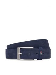 Tommy Hilfiger Pasek Layton 3.5 Nubuck AM0AM15047 Granatowy. Niebieskie paski męskie Tommy Hilfiger, bez wzorów, z nubiku. Za 249.99 zł.