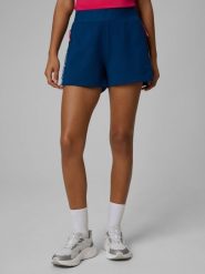 4F Spodenki dresowe damskie - turkusowe XL. Niebieskie szorty damskie 4f, bez wzorów, z dresówki. Za 129.99 zł.