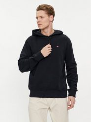 Napapijri Bluza Balis NP0A4H8A Czarny Regular Fit. Czarne bluzy bez kaptura męskie Napapijri, l, z bawełny. Za 249.99 zł.