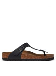 Birkenstock Japonki Gizeh Bs 845251 Czarny. Czarne klapki damskie Birkenstock, bez wzorów, ze skóry, bez obcasa. Za 389.00 zł.