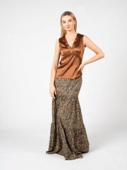 Pinko Top "Sabino" | 1G15E2 Y6B1 | Kobieta | Brązowy. Brązowe topy damskie Pinko, bez wzorów, z elastanu, bez kołnierzyka. W wyprzedaży za 269.00 zł.