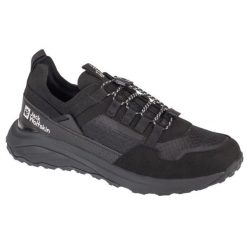 Buty Jack Wolfskin Dromoventure Athletic Low 4057011-6000 czarne. Czarne buty sportowe na co dzień męskie z gumy, bez zapięcia. Za 663.03 zł.