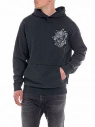 Replay Bluza w kolorze czarnym rozmiar: M. Czarne bluzy z kapturem męskie Replay, m, z bawełny. Za 306.73 zł.
